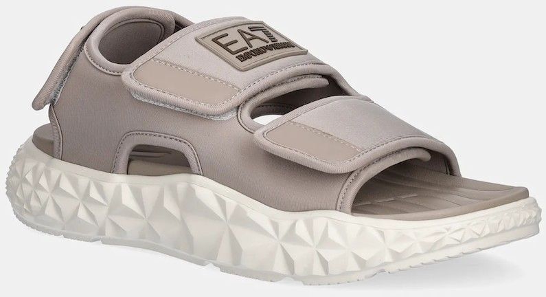 Sandále EA7 Emporio Armani dámske, hnedá farba, XK449.XBR004