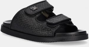 Šľapky Steve Madden Myka dámske, čierna farba, SM11003682