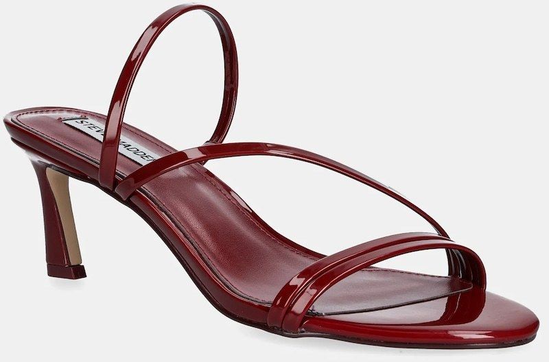 Šľapky Steve Madden Lamora dámske, bordová farba, na vysokom podpätku, SM11003630
