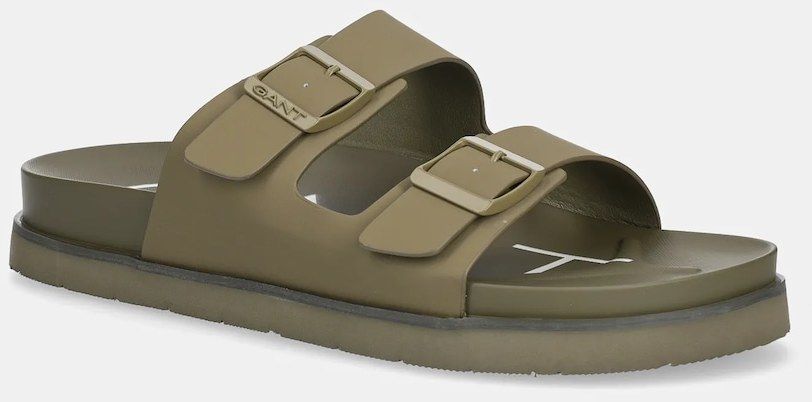 Šľapky Gant Palbuddy pánske, zelená farba, 30634893.G718