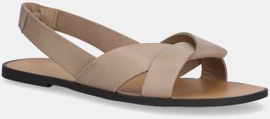 Kožené sandále Vagabond Shoemakers TIA 2.0 dámske, béžová farba, 5531-001-09