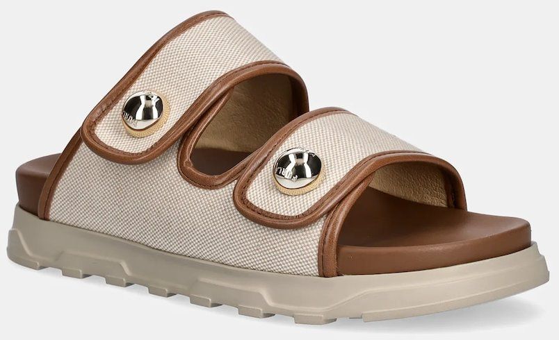 Šľapky Furla Sfera Mule dámske, hnedá farba, na platforme, YJ55SFE BX3900 3927S