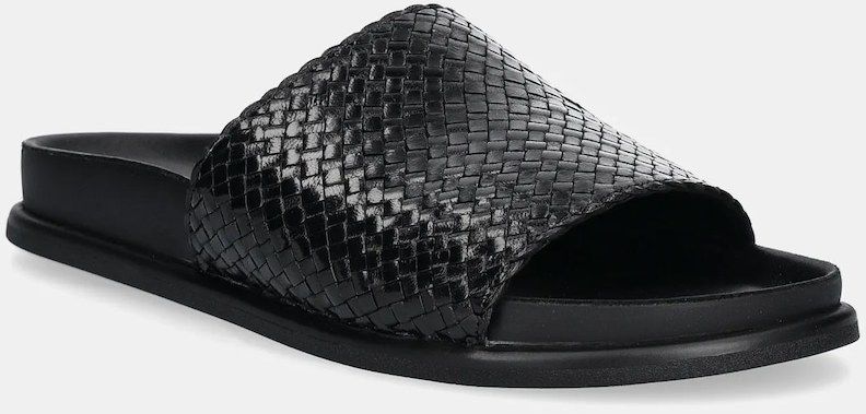 Kožené šľapky Vagabond Shoemakers EFFIE dámske, čierna farba, 5922-125-20