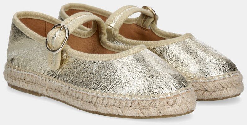 Kožené espadrilky Answear.LAB zlatá farba
