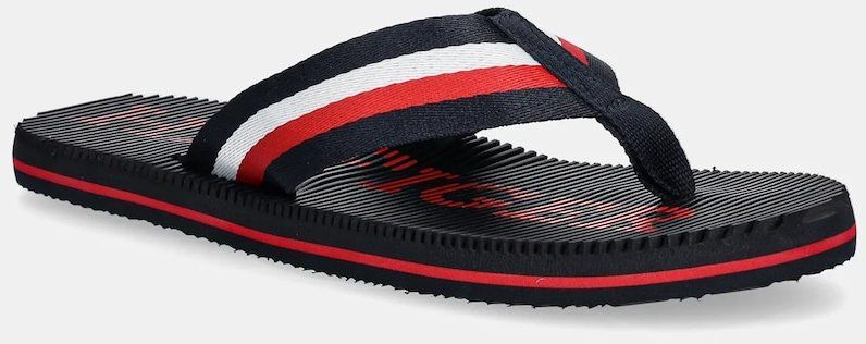 Šľapky Tommy Hilfiger MASSAGE HILFIGER BEACH SANDAL pánske, tmavomodrá farba, FM0FM05443