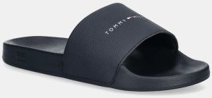Šľapky Tommy Hilfiger HILIFGER NYC POOL SLIDE pánske, tmavomodrá farba, FM0FM05432
