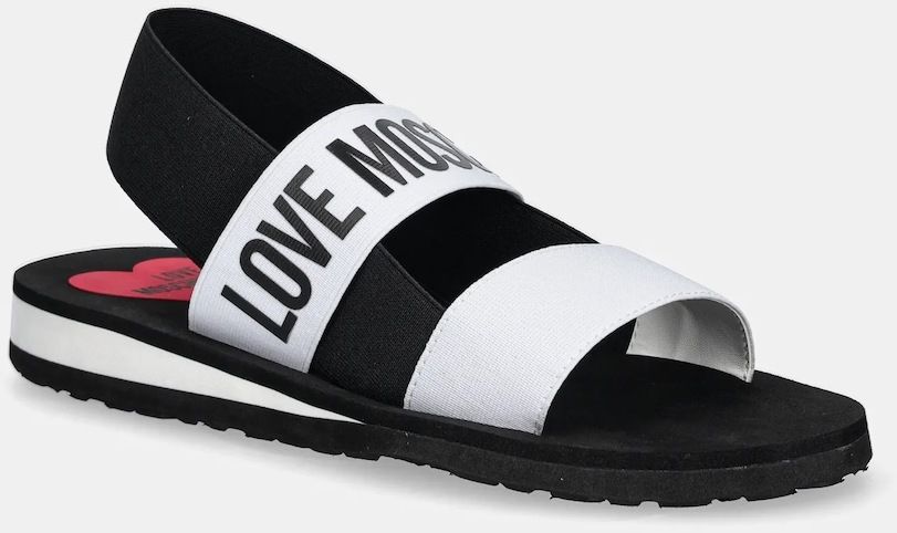 Sandále Love Moschino dámske, biela farba, JA16033G0MJN410A