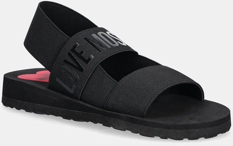 Sandále Love Moschino dámske, čierna farba, JA16033G0MJN7000