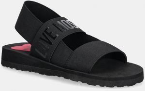 Sandále Love Moschino dámske, čierna farba, JA16033G0MJN7000