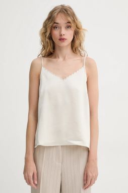 Top Bruuns Bazaar dámska, béžová farba, jednofarebná, BBW4438