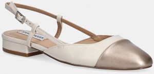 Kožené balerínky Steve Madden Belinda béžová farba, s otvorenou pätou, SM11002823