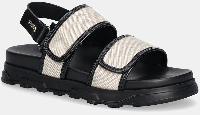 Sandále Furla Sporty Chic Sandal dámske, čierna farba, na platforme, YJ53SPC BX3900 EC000