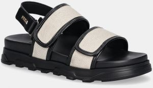 Sandále Furla Sporty Chic Sandal dámske, čierna farba, na platforme, YJ53SPC BX3900 EC000