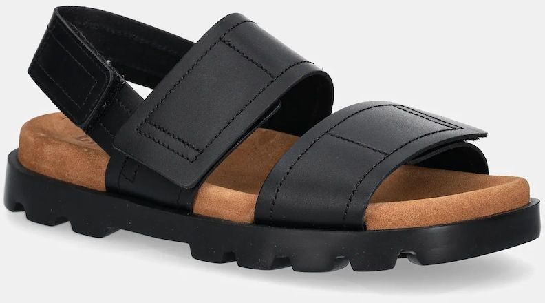 Kožené sandále Camper Brutus Sandal dámske, čierna farba, K201323-013