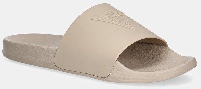 Šľapky Guess TOKYOT pánske, béžová farba, FMJTOT ELE19