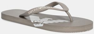 Šľapky Emporio Armani Underwear dámske, béžová farba, na plochom podpätku, XVQS08 XN746 U539