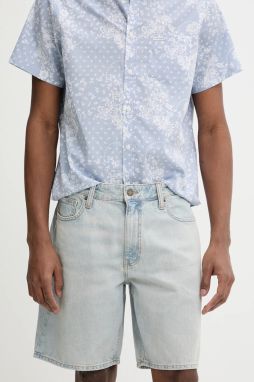 Rifľové krátke nohavice Guess Jeans M4YD37 D5M51