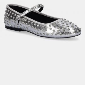 Baleríny Steve Madden Vinetta-R strieborná farba, SM11003147