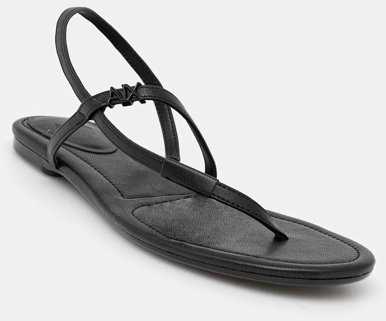 Sandále Armani Exchange čierna farba, XDP057 XV841 00002