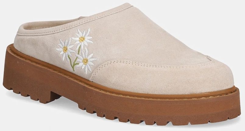 Semišové šľapky Diemme Maggiore béžová farba, DI25SPMAW-M06S006CRE