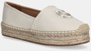 Espadrilky BOSS Madeira béžová farba, na platforme, 50542336