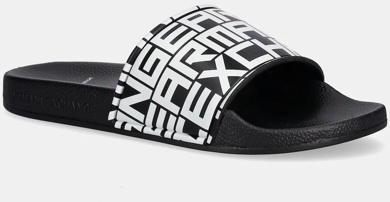 Šľapky Armani Exchange čierna farba, XUP004 XV679 N814