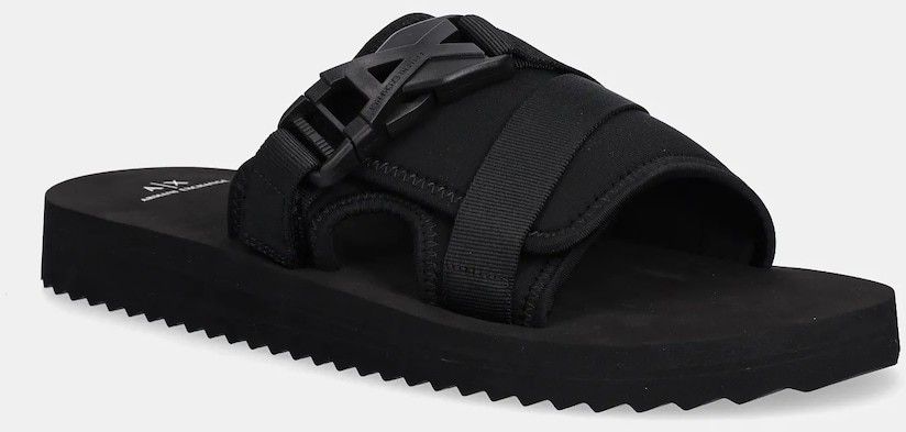 Šľapky Armani Exchange čierna farba, XUP016 XV961 00002