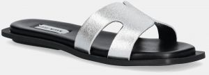 Šľapky Steve Madden Sofia strieborná farba, SM11003523