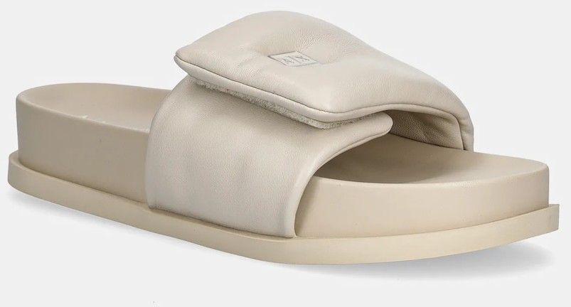 Šľapky Armani Exchange béžová farba, XDP061 XV926 01819
