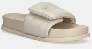 Šľapky Armani Exchange béžová farba, XDP061 XV926 01819