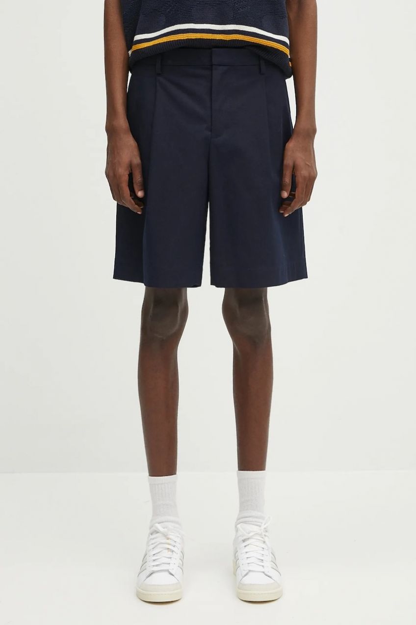 Bavlnené šortky A.P.C. short crew tmavomodrá farba, COHFU.H10198