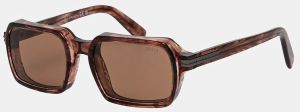 Slnečné okuliare Zegna hnedá farba, EZ0254_5571E