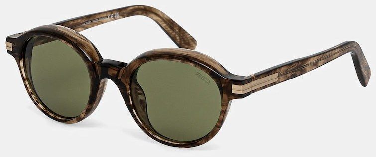 Slnečné okuliare Zegna hnedá farba, EZ0253_5050N
