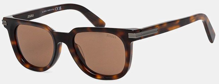 Slnečné okuliare Zegna hnedá farba, EZ0248_5052E