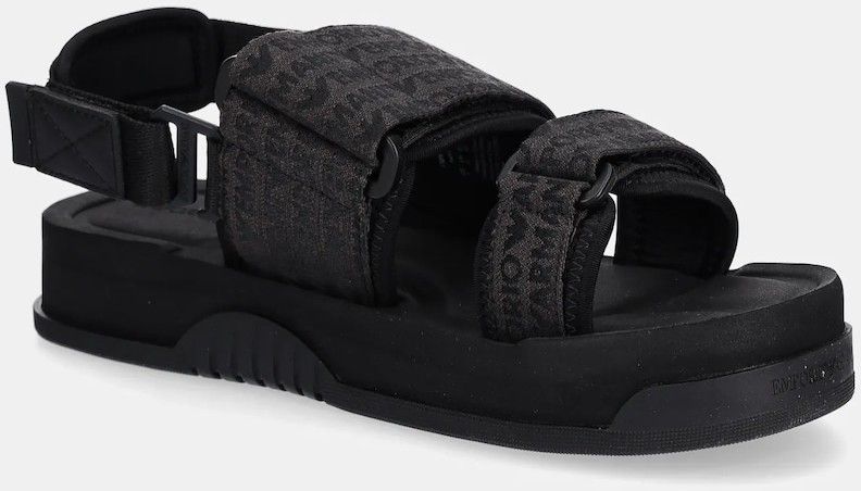 Sandále Emporio Armani čierna farba, X4P141 XR343 K001