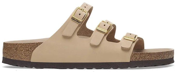 Nubukové šľapky Birkenstock Florida HEX béžová farba, 1029480