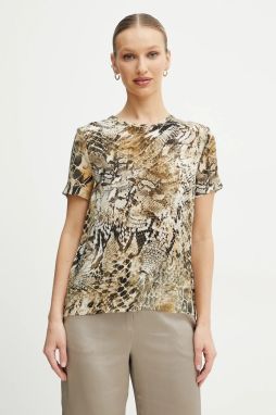 Hodvábna blúzka Marciano Guess TATJANA zelená farba, vzorované, 5GGH36 7320A