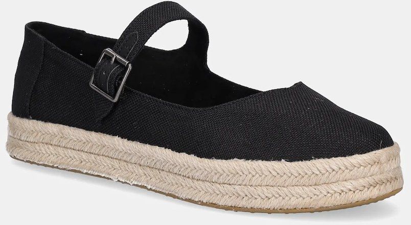 Espadrilky Toms HEAVY CANVAS čierna farba, 10021878