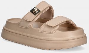 Šľapky Steve Madden Bigschmona-J béžová farba, na platforme, SM11003858