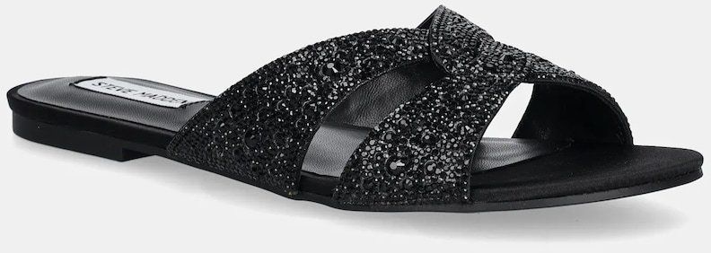 Šľapky Steve Madden Musa čierna farba, SM11003835