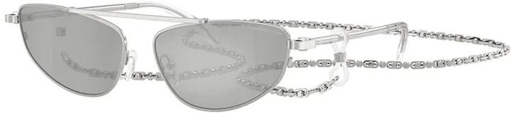 Slnečné okuliare Michael Kors strieborná farba, 0MK1164