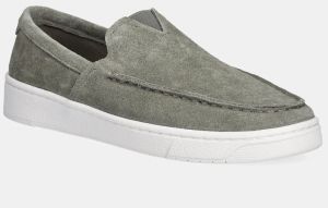 Semišové tenisky Toms Lite 2.0 Loafer šedá farba, 10019565