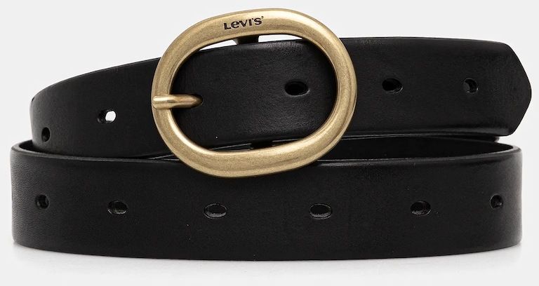 Opasok Levi's čierna farba, D7791-0001