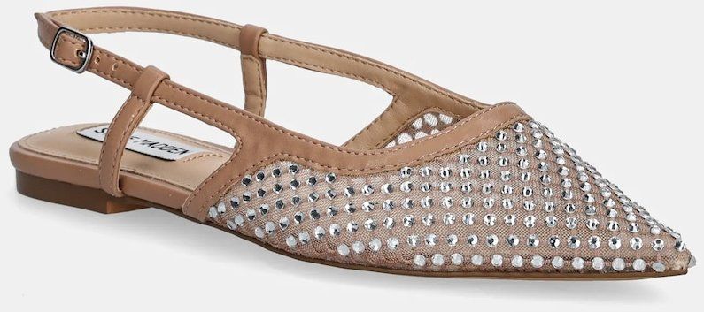 Baleríny Steve Madden Slingshot-MR hnedá farba, s otvorenou pätou, SM11003839