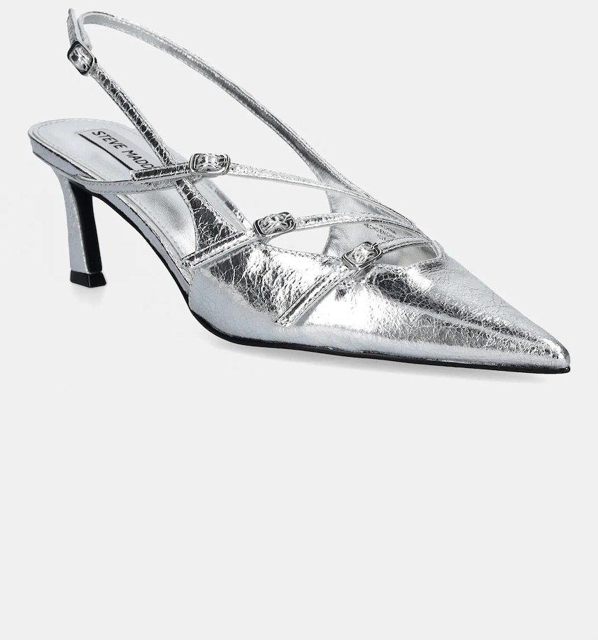 Lodičky Steve Madden Liana strieborná farba, SM11003386