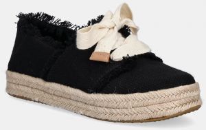 Tenisky Toms BEACHSIDE WOVEN/FRAY čierna farba, 10021856