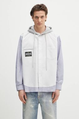 Mikina AMBUSH Hooded Shirt šedá farba, s kapucňou, vzorované, 12115312
