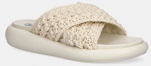 Šľapky Steve Madden Guideline béžová farba, na platforme, SM11003828