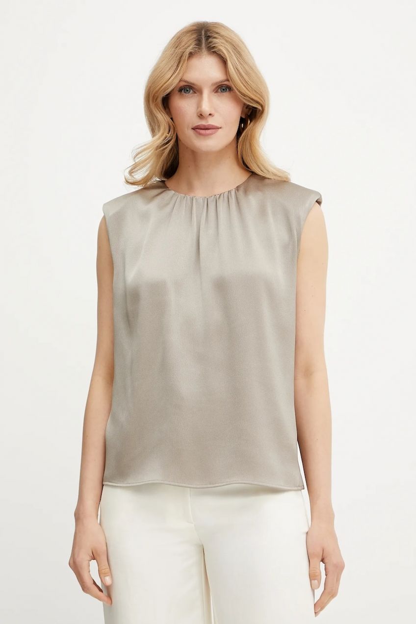 Blúzka Marciano Guess JOANA zelená farba, jednofarebná, 5GGH39 7079A