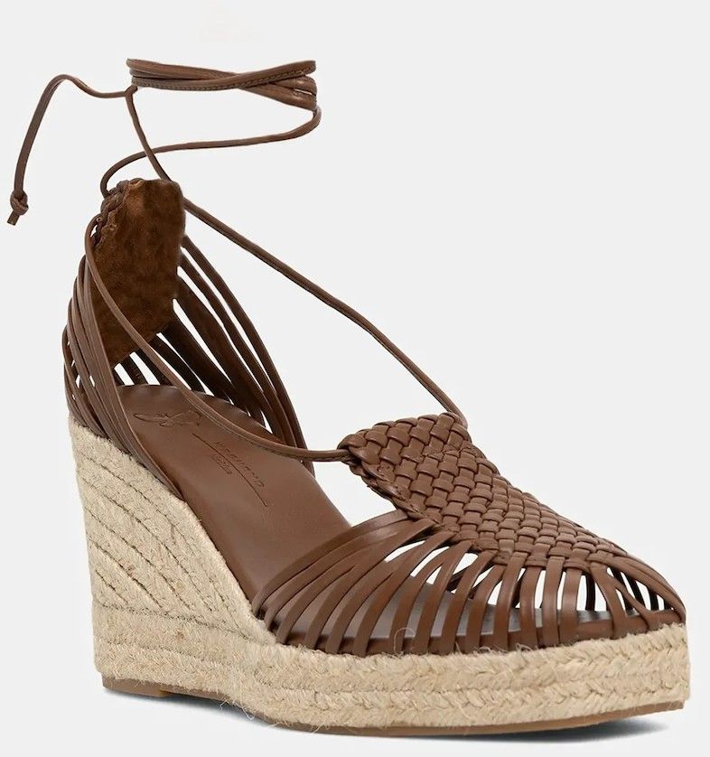Kožené espadrilky Weekend Max Mara QUIRINO hnedá farba, na kline, 2515521115600